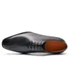 Sapatos de Couro Pontudos para Homens, Couro Genuíno, Sapatos Oxford Formais de Negócios com Escultura Britânica, Sapatos Masculinos Artesanais de Couro Integral de Vaca, Dropshipping