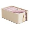 Caixa de Armazenamento de Tecido Oxford com Malha e Estrutura de Aço, Caixa de Armazenamento de Mesa Visível para Uso Doméstico, Caixa de Armazenamento para Guarda-Roupa para Roupas, Específica para Guarda-Roupa