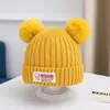 Gorro Infantil para Otoño e Invierno, Lindo y Adorable Gorro de Lana Tejida para Niños, Grueso y Cálido con Protección para los Oídos a Prueba de Viento para Niñas