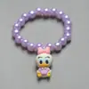 Comercio exterior transfronterizo pulsera de dibujos animados linda para niños imitación perla para niñas pulsera de cuentas de princesa joyería de resina colorida venta al por mayor