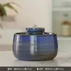 Adorno Creativo de Cerámica con Agua Fluyente, Agua Circulante para la Riqueza, Pequeña Decoración de Escritorio para Sala de Estar y Oficina, Regalo de Rueda Feng Shui