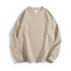 Sudadera de Algodón de Doble Cara de 300 g Cuello Redondo Pulóver Hombro Caído Corte Holgado Pareja/Padre-Hijo Logotipo Personalizado Manga Larga Moderna Versátil