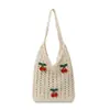 Bolso de Mano Tejido de Gran Capacidad para Mujer, Viaje de Primavera, Uso Diario, Bolso de Paja Casual, Estilo Trendy Ins 2026, Bolso de Hombro Grande