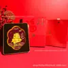 Novo ornamento de mesa 3D estilo chinês "Navegação Suave e Todos os Desejos Se Realizam", pintura cultural e criativa, veleiro, banhado a ouro, para presentes empresariais, atacado