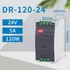 Fuente de Alimentación Conmutada Mean Well / Transformador Tipo Riel a Regulador de Voltaje DC