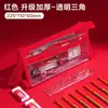 Estuche Transparente para Examen Deli, Modelo Champion, Gran Capacidad, Bolsa de Papelería para Estudiantes sin Metal, Especial para Exámenes de Ingreso a Preparatoria y Universidad
