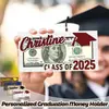 Transfronterizo Nuevo 2025 Nueva Temporada de Graduación de Madera Cartera Sobre Bolsita de Dinero Creativa Adornos de Regalo Portafolio de Efectivo para Graduación