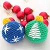 Otoño e Invierno 2026 Nuevos Productos Transfronterizos Adornos de Bola de Navidad Adornos Colgantes Tejidos a Mano Pura Decoración de Árbol de Navidad para Fiesta