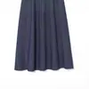 Comércio Exterior Transfronteiriço Roupas Femininas Primavera 2026 Estilo Europeu e Americano Vestido Longo Jeans com Alças Barra Larga Ondulada K41550