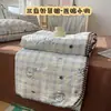 2026 Nuevo Estilo Algodón Esponjoso Hilo de Algodón Punto Triangular Colcha de Verano Colcha Refrigerante de Verano Colcha de Aire Acondicionado Juego de Cuatro Piezas