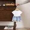 Ropa de Bebé, Conjunto de Verano para Niña Bebé, Nuevo Conjunto Elegante de Dos Piezas para Bebés Niñas, Conjunto de Verano Delgado y de Moda
