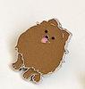 Broche de metal para perro mascota de venta caliente, insignia para ropa y sombrero, aleación, accesorios para amantes de los animales, una generación de punto