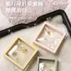 Película PE Caja Transparente para Joyería Exhibidor de Aretes Anillos Collares Caja de Almacenamiento Cuadrada Colgante Negro Blanco Venta al por Mayor