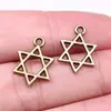 17x 13mm 0.7g joyería al por mayor hecho a mano DIY popular en Europa y América estrella de seis puntas estrella de seis puntas colgante de satélite grande