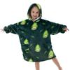 Novo Traje Frio Composto Pijama de Casa Manta de TV Preguiçosa Bebê Flanela Oversized Super Grosso Lã de Cordeiro Desenho Animado