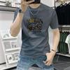 Camiseta de manga corta para hombre Explosivo 2025 Nueva Moda de Verano Marca Moda para Hombre Top de Media Manga Moda Cuello Redondo T