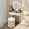 Tocador moderno minimalista para dormitorio, apartamento pequeño, casa de alquiler, apartamento de chicas, nueva mesa de maquillaje estilo chino 2025