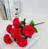 Flor Artificial 6 Cabeças Haste Alta Lilás Buquê de Haste Única para Decoração de Mesa de Sala de Estar, Flores Secas Artificiais para Decoração de Sala de Estar