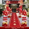 Decoraciones de Boda para Entradas de Jardín Rurales, Arreglos de Boda, Señales de Bienvenida Comunitarias, Tableros de Cartón de Pie, Adornos en Forma de Corazón