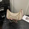 Bolso de Hombro Único Tejido de Alta Apariencia 2026 Verano Nueva Moda Bolso de Hombro Único Bolso de Cadena de Paja para Playa