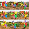 Nuevo molino de viento de dibujos animados tridimensional de colores plásticos color cuadrado tradicional puesto venta caliente juguete para niños Molino de Viento Joven