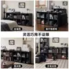Gabinete de ocho compartimentos, gabinete negro, librero de pared, gabinete de almacenamiento, mesita de noche, gabinete de almacenamiento para el dormitorio