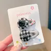 Accesorio Rosa Brillante de Diamante para el Cabello de Conejo para Niños, Lindo Pasador de Estrella de Lentejuelas, Goma para el Cabello para Niñas, Flequillo de Bebé