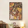 Pintura de pared de fondo para pasillo, dormitorio, recibidor de estilo vintage francés, pintura para sala de estar de plantas y flores estilo americano, pintura decorativa, hecha a medida