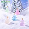 Micropaisaje transfronterizo, creativo, luminoso, árbol de Navidad, nieve, paisajismo, decoraciones DIY, accesorios, mini adornos pequeños.