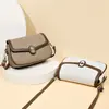 Bolso pequeño cuadrado retro con solapa transfronterizo, bolso de hombro de moda con múltiples compartimentos, bolso cruzado de alta gama para el día a día, bolso de mujer personalizado