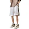 Shorts Masculino de Verão Nova Marca Tendência, Calças Esportivas Bordadas Estilosas, Tamanho Grande Soltos Retos Casuais de Cinco Pontos