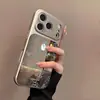 Design de Flor em Linha Adequado para Capa de Celular Iphone17 16/14Pro Apple 13Pro Superfície Espelhada 15Promax17A
