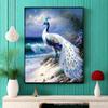 Transfronterizo 5D más vendido estilo nacional Pintura de diamantes de pavo real diamante redondo diamante completo diamante cuadrado sala de estar dormitorio pintura decorativa DIY venta al por mayor