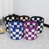 Balde de armazenamento de feltro cesta de lavanderia tecida à mão balde de armazenamento de brinquedos infantis espessado grande capacidade de armazenamento