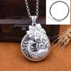 Collar con colgante de pavo real hueco retro artístico para mujer, estilo étnico de alta calidad, joyería artesanal personalizada y desgastada.