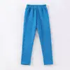 Calças Leggings Infantis Outono e Inverno Estampa de Bolinhas Algodão Forradas com Lã Térmica para Crianças Maiores Skinny Calças Elásticas