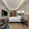 Muebles de Hotel de la Ciudad de Jinjiang Habitación Estándar Juego Completo de Camas Dobles para Casas de Huéspedes, Camas Específicas para Hotel, Fábrica de Muebles para Habitaciones Modelo de Renovación