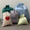 Bolsa de cetim com cordão, bolsa para guardar peruca e máscara de dormir, nécessaire de cordão de alta qualidade, bolsa à prova de poeira