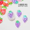 Decoração de unhas resina mista animação cristal cartoon cereja pêssego melancia estéreo unha diamante acessórios DIY