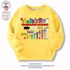Blocos de Construção Digitais Numberblocks Roupas para Meninos e Meninas Moletons Primavera e Outono Manga Longa Desenho Animado Casual Roupas Infantis Tops Tendência