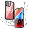 Capa de Celular Pimenta Vermelha Adequada para Iphone15Promax/16Promax Capa Protetora à Prova d'Água Capa de Mergulho