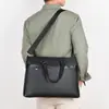 Bolso de mano cruzado para hombre, nuevo, de negocios, tipo maletín, bandolera de piel sintética suave, informal, moderno, para ordenador