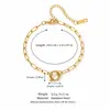 Accesorios DIY de Color Dorado 18K Conservador de Color Transfronterizo Helado Nuevo Europeo y Americano Horno Corazón Acero Inoxidable Galvanoplastia al Vacío Colgante
