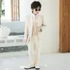 Traje formal para niños, atuendo para actuación de piano infantil, traje para la primera fiesta de cumpleaños de bebé, anfitrión de boda y actuación en pasarela