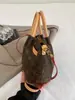 2026 Moda Casual Nuevo Bolso Cubo Clásico Monograma Bloqueo de Color Bolso de Mano Bolso Cruzado al Hombro Bolso de Mano para Mujer de Viaje