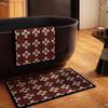 Alfombrilla de Baño Antigua Azul Medio Barro de Diatomeas Americano Baño Absorbente Antideslizante Puerta Inodoro Lavabo Estera para Pies