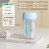 Set de Artículos de Tocador de Viaje Gris Regalo Navideño Souvenir Portátil Plegable Pasta de Dientes Cepillo de Dientes Enjuague Bucal Vaso Taza de Lavar