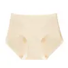 Nova Calcinha Feminina Antibacteriana Sem Costura 5A, Que Modela o Quadril, Alta Elasticidade, Confortável, Gancho Estendido, Cueca Simples de Cintura Alta para Mulheres