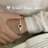Pulseira Estilo Blogger Ins Coreano Prata de Lei S925 Quadrada Três Fileiras Diamante Negro Empilhada com Nicho de Alto Padrão
