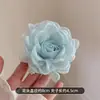 Pinza para el pelo de malla súper de hada con rosa para mujer, pinza de pico de pato para flequillo y pelo lateral, pinza linda, accesorio para el pelo de otoño e invierno para la playa